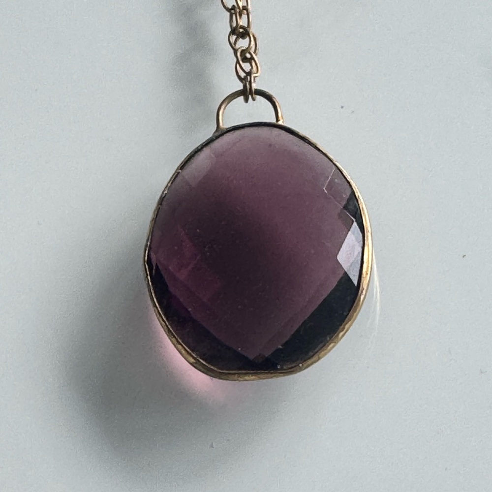 Julie Vos Amethyst Gold Necklace